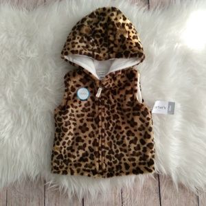 🎄SALE Carter's Leopard Print Lined Vest